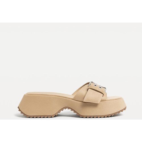 Sandales plates plateforme 35 - Stradivarius - Modalova