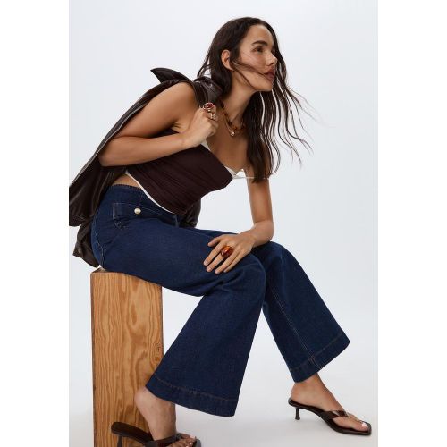 D77 Jean minimaliste poches DENIM DÉSENCOLLÉ DÉLAVÉ 32 - Stradivarius - Modalova