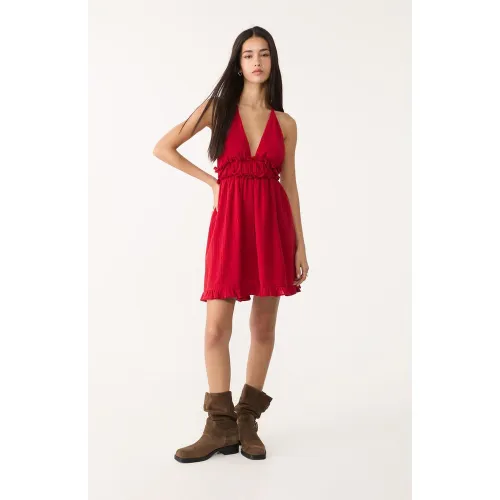 Robe courte dos nu XS - Stradivarius - Modalova
