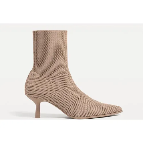 Bottines à talon maille 35 - Stradivarius - Modalova