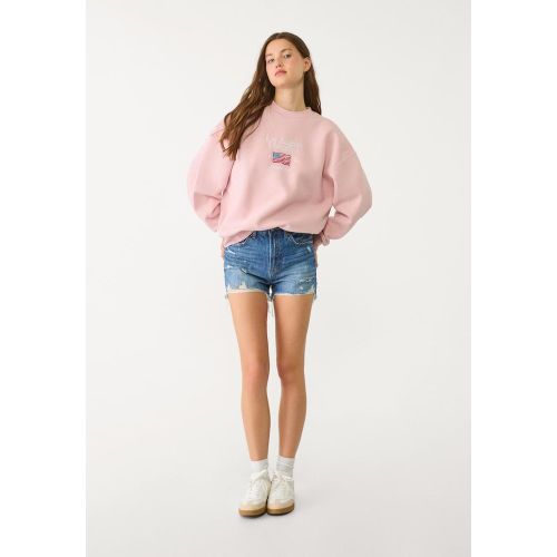Sweat avec drapeau brodé XS - Stradivarius - Modalova