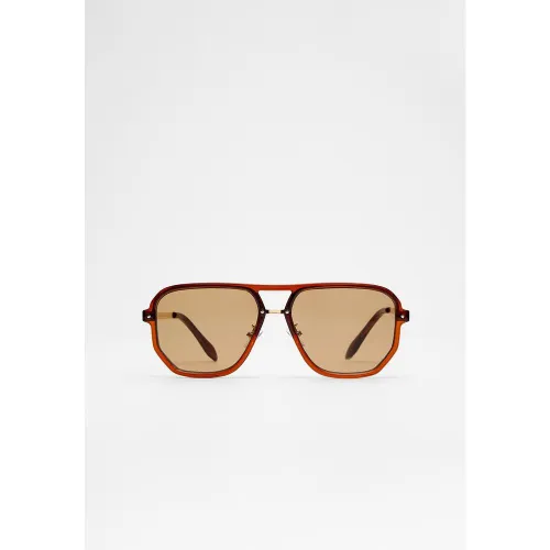 Lunettes de soleil bimatière OS - Stradivarius - Modalova