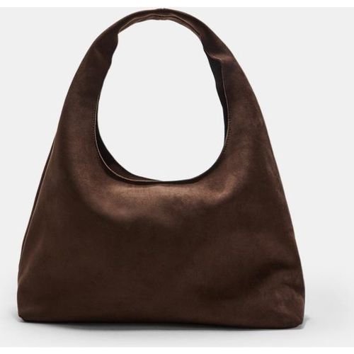 Sac bandoulière en suédine OS - Stradivarius - Modalova
