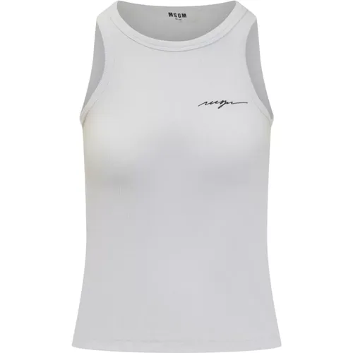 Tops > Sleeveless Tops - - Msgm - Modalova