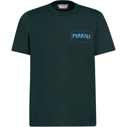 Marni - Tops > T-Shirts - Green - Marni - Modalova
