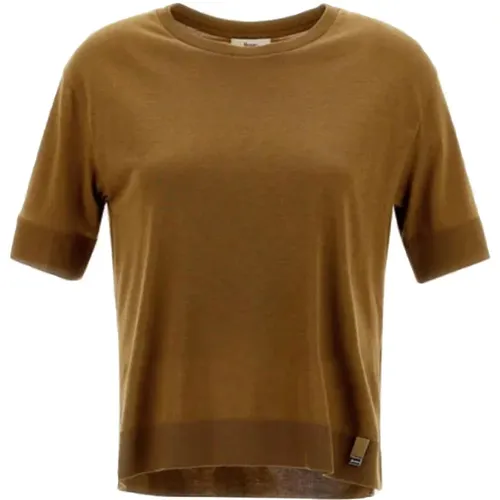 Herno - Tops > T-Shirts - Brown - Herno - Modalova