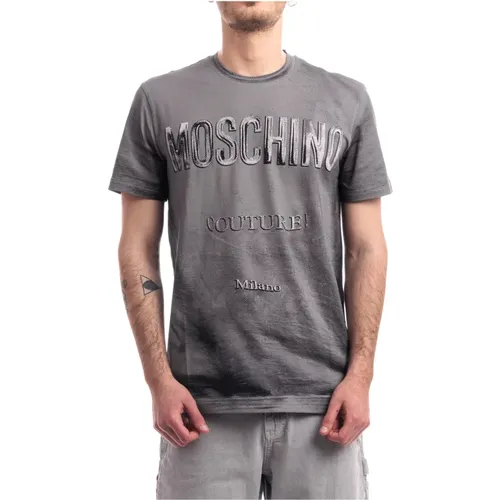 Moschino - Tops > T-Shirts - Gray - Moschino - Modalova