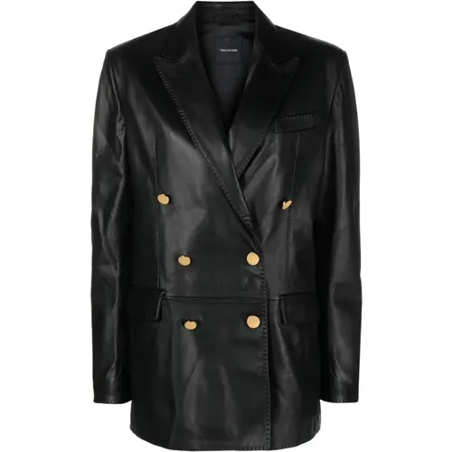 Jackets > Leather Jackets - - Tagliatore - Modalova