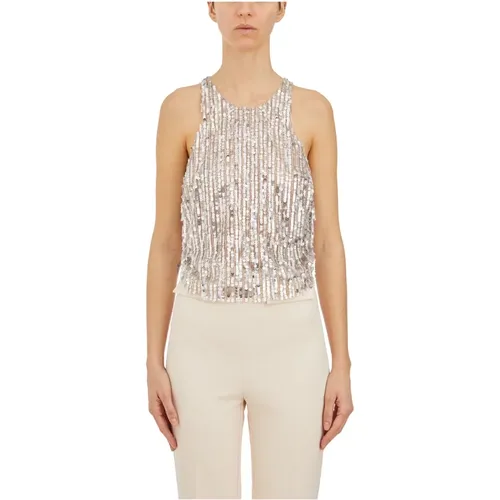 Tops > Sleeveless Tops - - Elisabetta Franchi - Modalova