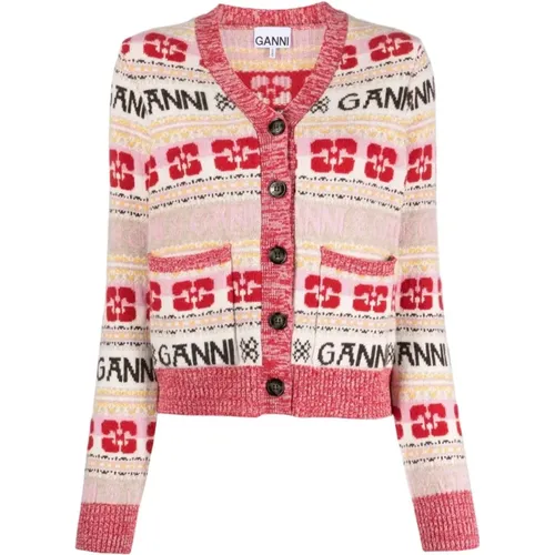 Knitwear > Cardigans - - Ganni - Modalova