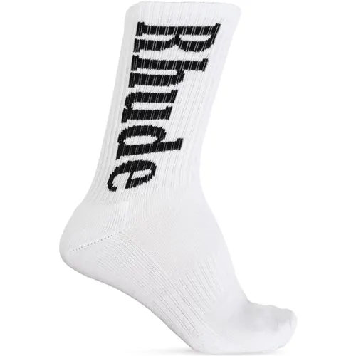 Rhude - Underwear > Socks - White - Rhude - Modalova