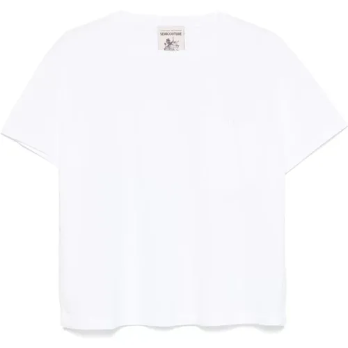 Tops > T-Shirts - - Semicouture - Modalova