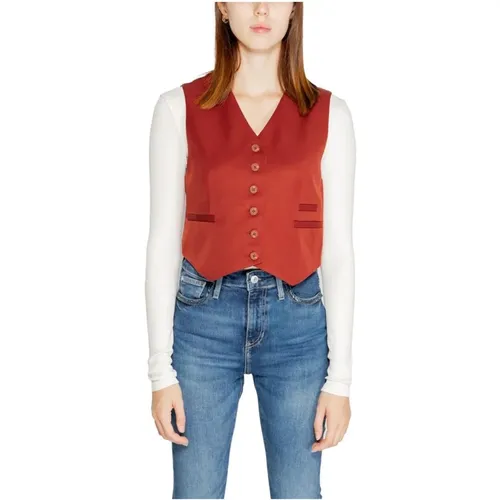 Vero Moda - Jackets > Vests - Red - Vero Moda - Modalova