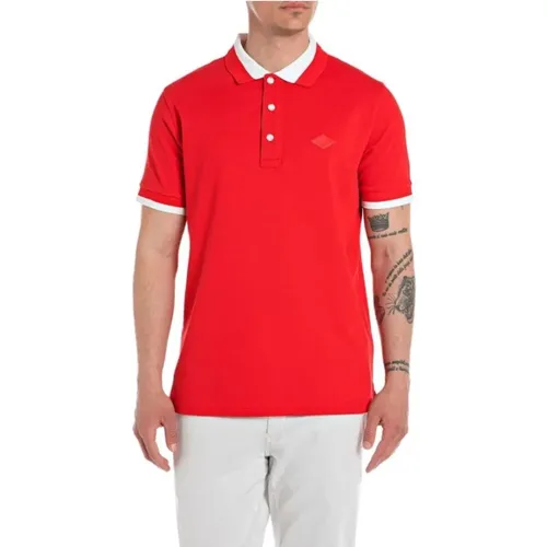 Replay - Tops > Polo Shirts - Red - Replay - Modalova