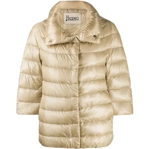 Herno - Coats > Parkas - Beige - Herno - Modalova