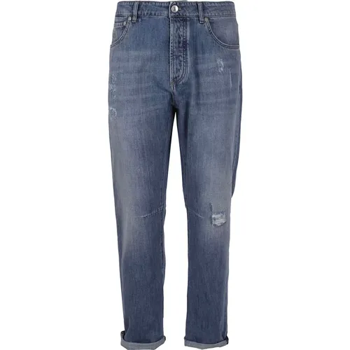 Jeans > Slim-fit Jeans - - BRUNELLO CUCINELLI - Modalova