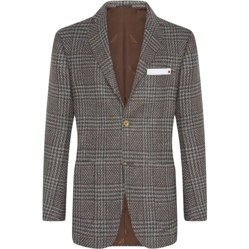 Kiton - Jackets > Blazers - Gray - Kiton - Modalova