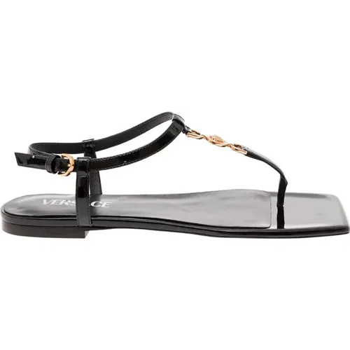 Shoes > Sandals > Flat Sandals - - Versace - Modalova