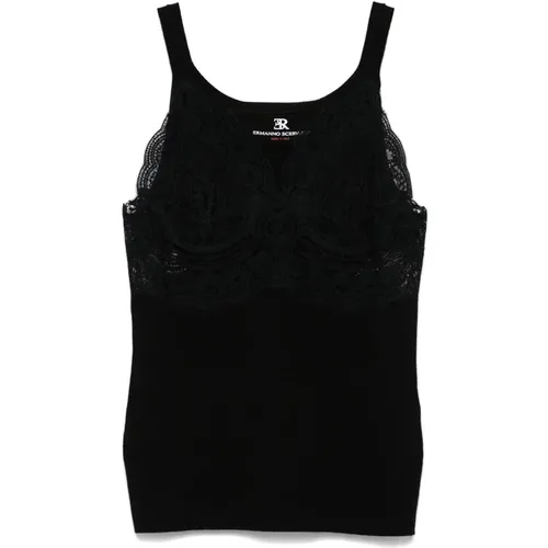 Tops > Sleeveless Tops - - Ermanno Scervino - Modalova