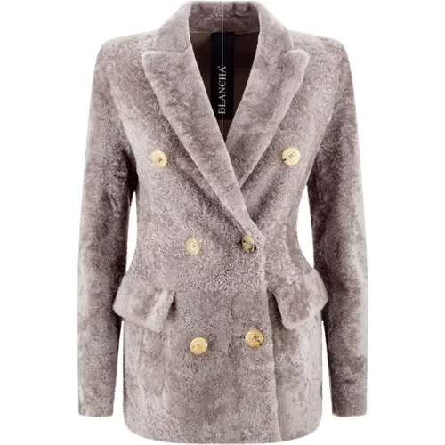 Jackets > Faux Fur & Shearling Jackets - - Blancha - Modalova