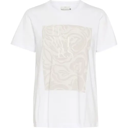 Kaffe - Tops > T-Shirts - White - Kaffe - Modalova