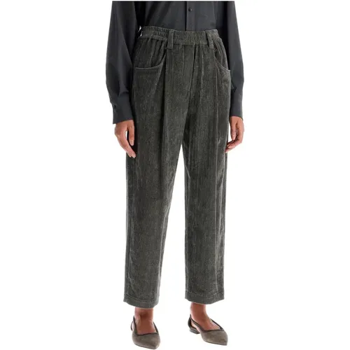 Trousers > Straight Trousers - - BRUNELLO CUCINELLI - Modalova