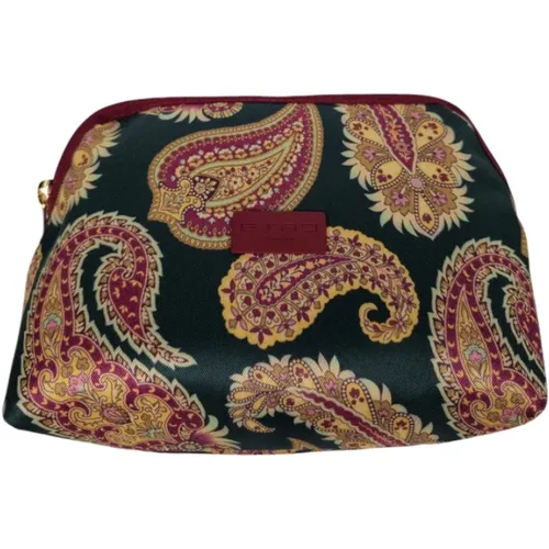 Etro - Bags > Clutches - Green - ETRO - Modalova