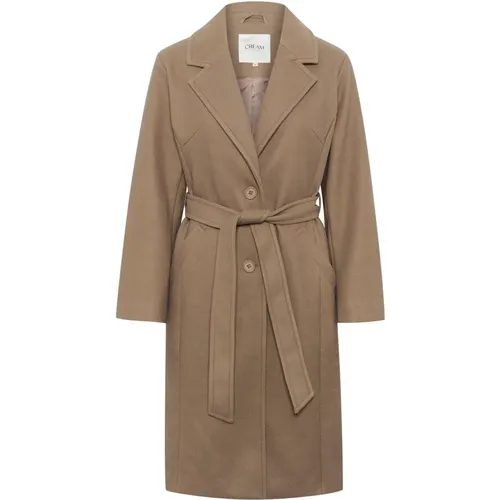 Coats > Belted Coats - - Cream - Modalova