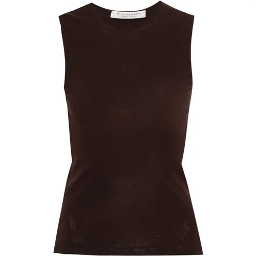 Tops > Sleeveless Tops - - Philosophy di Lorenzo Serafini - Modalova