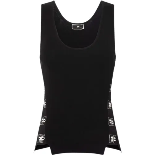 Tops > Sleeveless Tops - - Elisabetta Franchi - Modalova