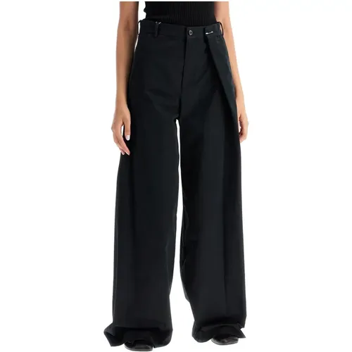 Trousers > Wide Trousers - - MM6 Maison Margiela - Modalova