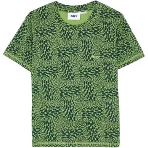 Obey - Tops > T-Shirts - Green - Obey - Modalova