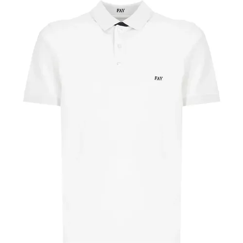 Fay - Tops > Polo Shirts - White - Fay - Modalova