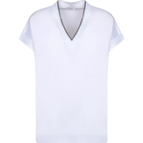 Tops > T-Shirts - - BRUNELLO CUCINELLI - Modalova