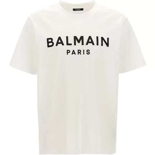 Balmain - Tops > T-Shirts - Beige - Balmain - Modalova