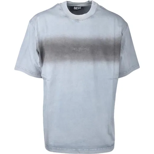 Diesel - Tops > T-Shirts - Gray - Diesel - Modalova