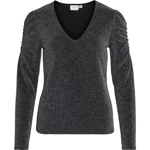 Knitwear > V-neck Knitwear - - Vila - Modalova