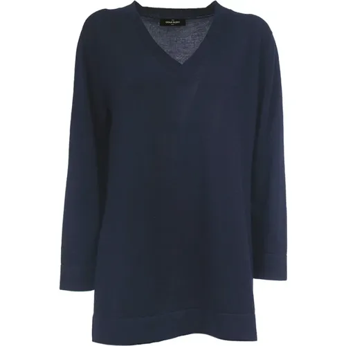 Knitwear > V-neck Knitwear - - Gran Sasso - Modalova