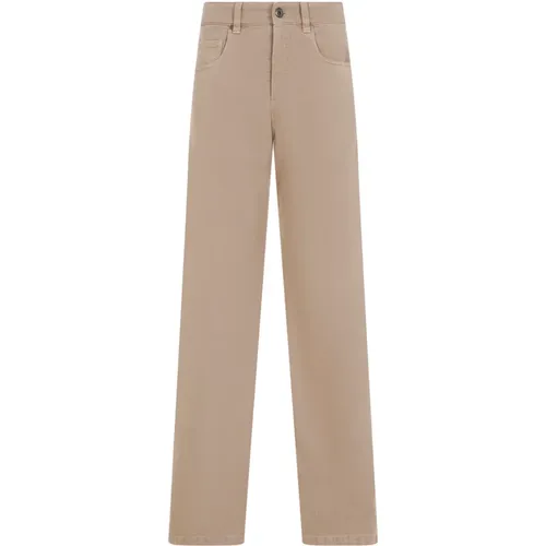 Trousers > Straight Trousers - - BRUNELLO CUCINELLI - Modalova