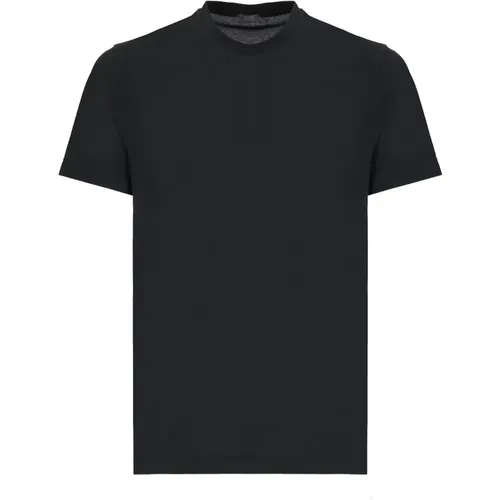 Zanone - Tops > T-Shirts - Black - Zanone - Modalova