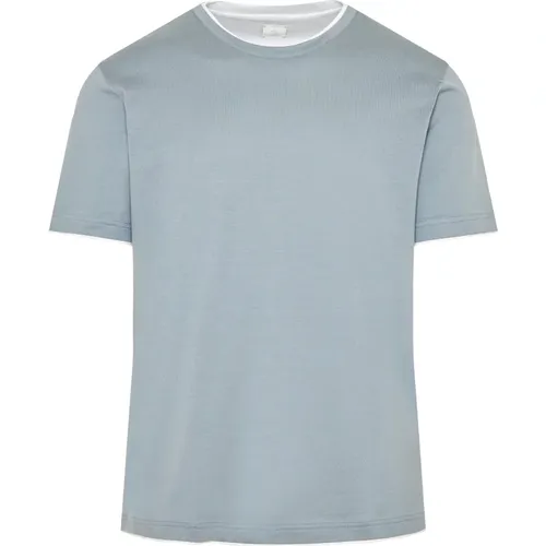 Eleventy - Tops > T-Shirts - Blue - Eleventy - Modalova