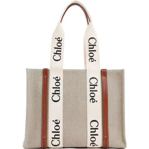 Chloé - Bags > Tote Bags - Beige - Chloé - Modalova