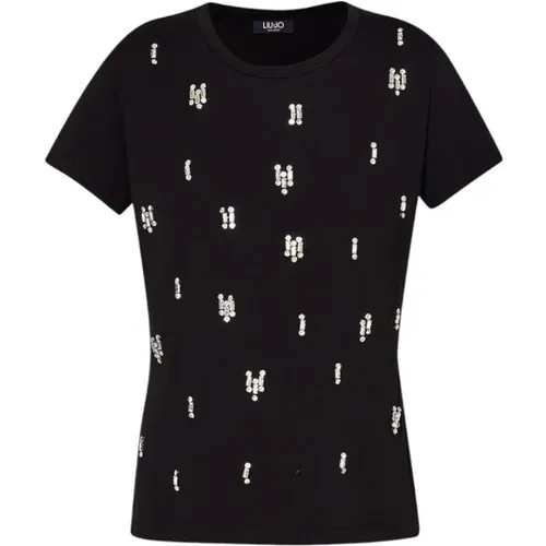 Liu Jo - Tops > T-Shirts - Black - Liu Jo - Modalova