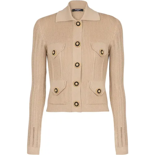 Knitwear > Cardigans - - Balmain - Modalova