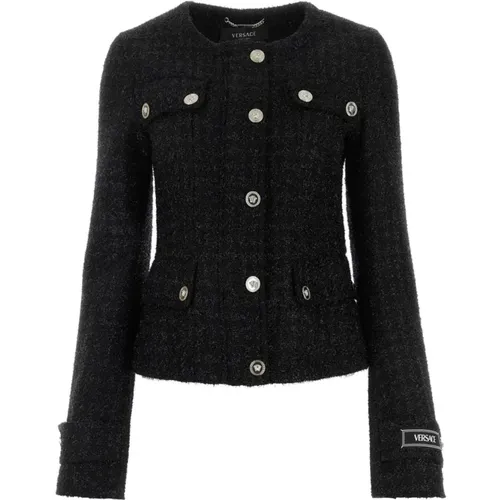 Jackets > Tweed Jackets - - Versace - Modalova