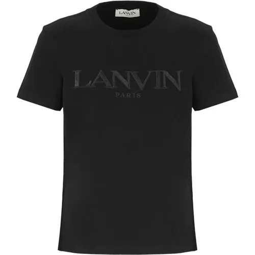Lanvin - Tops > T-Shirts - Black - Lanvin - Modalova