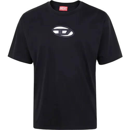 Diesel - Tops > T-Shirts - Black - Diesel - Modalova