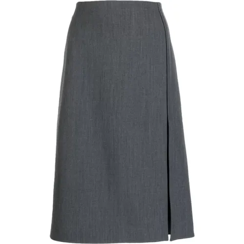 N21 - Skirts > Midi Skirts - Gray - N21 - Modalova