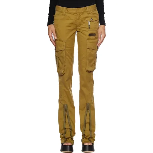 Trousers > Straight Trousers - - Dsquared2 - Modalova