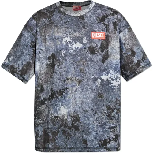 Diesel - Tops > T-Shirts - Blue - Diesel - Modalova